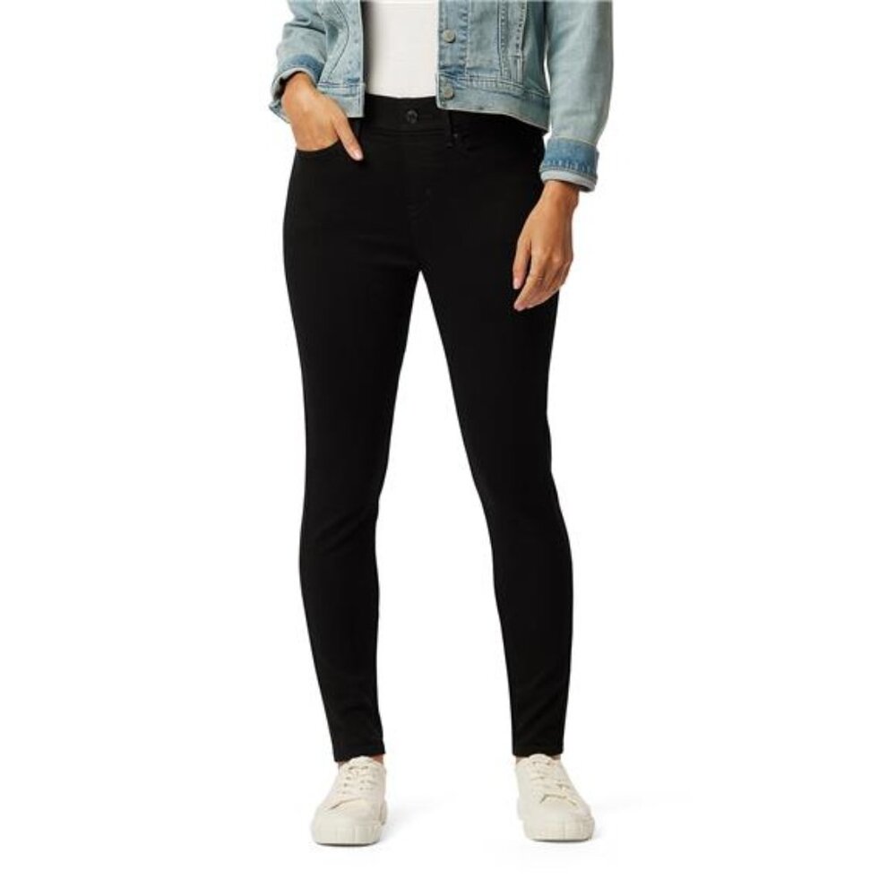 Levi Strauss Signature Women's Shaping Perfect Pull On Skinny Jeans (Black,2-26)